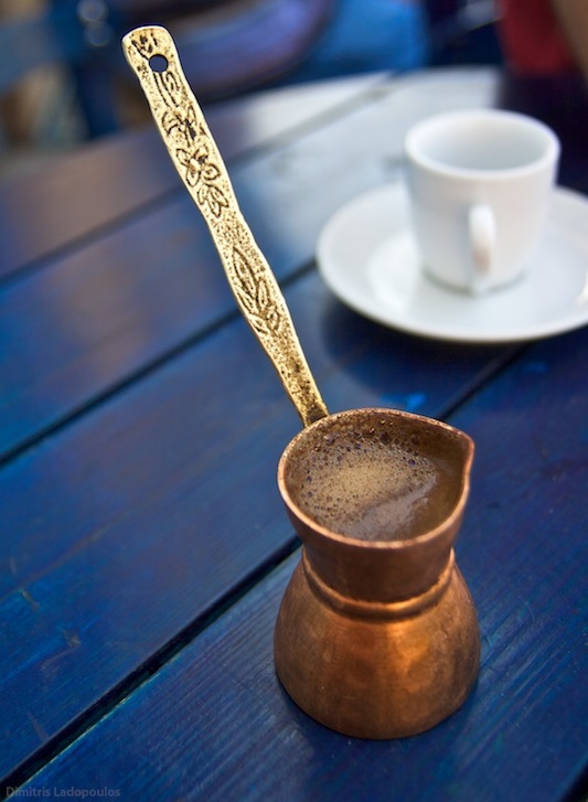 Tool for making greek coffee named briki