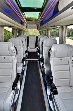 Interior view of Fantasy VIP Minibus