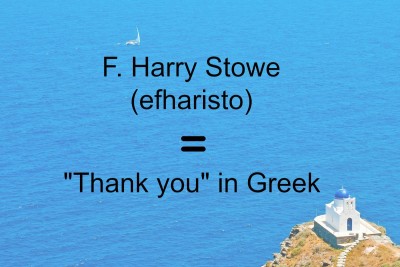 How to say thank you in Greek