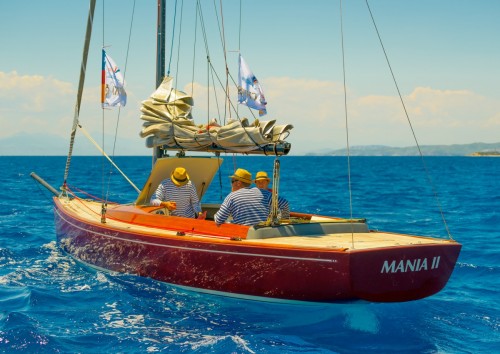 Regatta sailing at Spetses island, Greece