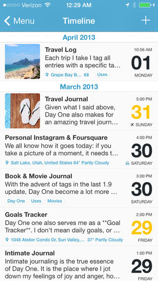 Photo of Day One (Journal / Diary) application