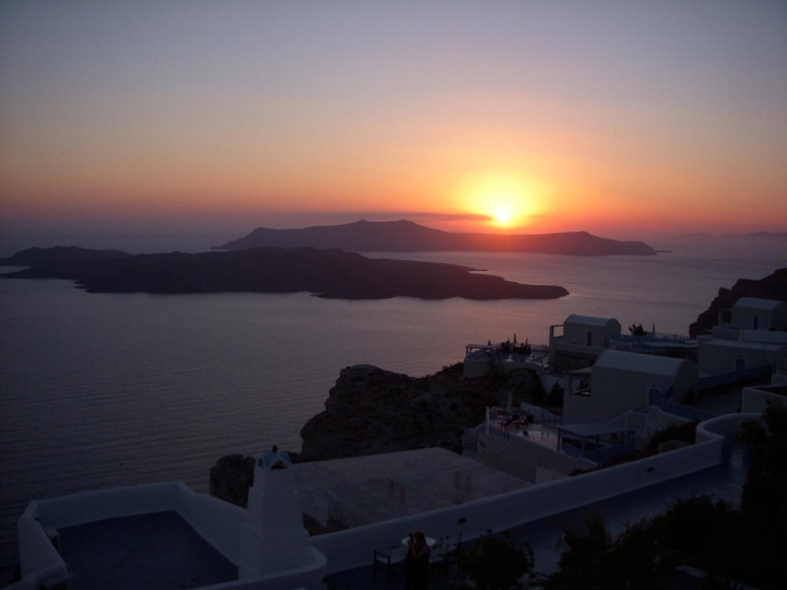 Walter Wood Jr - Sunset in Santorini