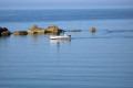 Tranquil blue sea in Naxos