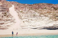 Path leading down to Gerakas beach