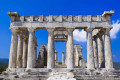 View of the entrance of the Temple of Aphea in Aigina