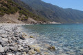 Agia Roumeli beach is situated at the end of Samaria Gorge and is ideal for a refreshing swim after a long hike