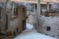 Ruins in the prehistoric settlement of Akrotiri in Santorini