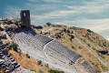 View from the top of the Amphitheater in the ancient Greek city of Pergamon