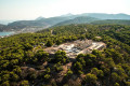 Aerial view of the Temple of Aphea in Aigina