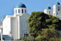 Blue-domed church in Apollonia