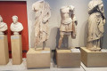 Statues from antiquity exhibited in the Archaeological Museum of Thessaloniki