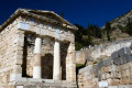 The treasury of the Athenians in Delphi