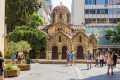 The church of Panagia Kapnikarea in Ermou, the main shopping street in Athens