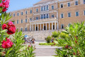The Greek Parliament in Syntagma Square, at the heart of downtown Athens