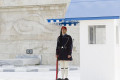 Evzonas guarding the monument of the Unknown Soldier in Syntagma Square