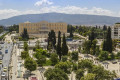 Elevated view of Syntagma Square and the Greek Parliament