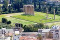 The Hadrian Arch (foreground) and the Temple of Olympian Zeus (background), Athens