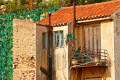 Traditional houses in the city center of Athens