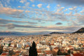 Panoramic view of the Athenian cityscape