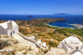 Panoramic view of Serifos from the top of a traditional Cycladic church