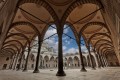 Famous Blue Mosque also known as Sultanahmet Camii in Turkish, located in Istanbul, Turkey