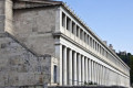 The building of the Stoa of Attalos in the heart of Athens