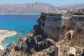 The Castle of Gramvousa on the West side of Crete