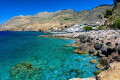 Beautiful view of Chora in Sfakia, Crete