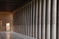 Columins in the Stoa of attalos next to the Agora Museum in Athens