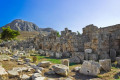 Ancient market place ruins in Corinth