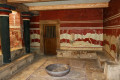 The throne room in the Minoan Palace of Knossos