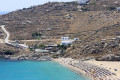 The famous exotic "Super Paradise" Beach, Mykonos island