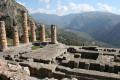 The Temple of Apollo and the Oracle in Delphi