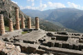 The Oracle of Delphi as seen from above