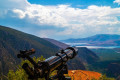 Panoramic view of the Pleistos valley from the town of Delphi