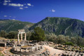 Panoramic view of the Temple of Athena in Delphi