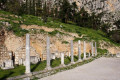Ruins in Delphi, a deeply spiritual city of the ancient Greek world