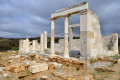 The Temple of Demeter in Naxos, honoring the goddess of harvest and agriculture 