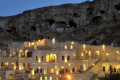 Night falling over the Dere Suites of Cappadocia