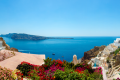 Panoramic view of the Santorinian caldera from Oia