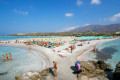 Aerial view of the beach of Elafonisi