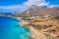 Aerial view of the entire Falassarna Bay