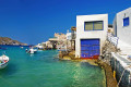 The fishing village of Firopotamos in Milos