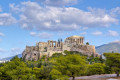 Panoramic view of teh Acropolis from the hill of Pnyx