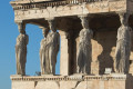 The replics of the Caryatides populate the Temple of Erechtheion