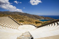 Ancient Greek amphitheater on the village of Ios