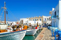 Fishing boats on the port of Paros