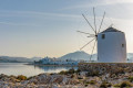Serene windmill in the guld of Parikia in Paros