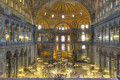 Majestic interior of Hagia Sophia
