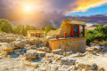 Magical view of Knossos, the center of the Minoan civilization